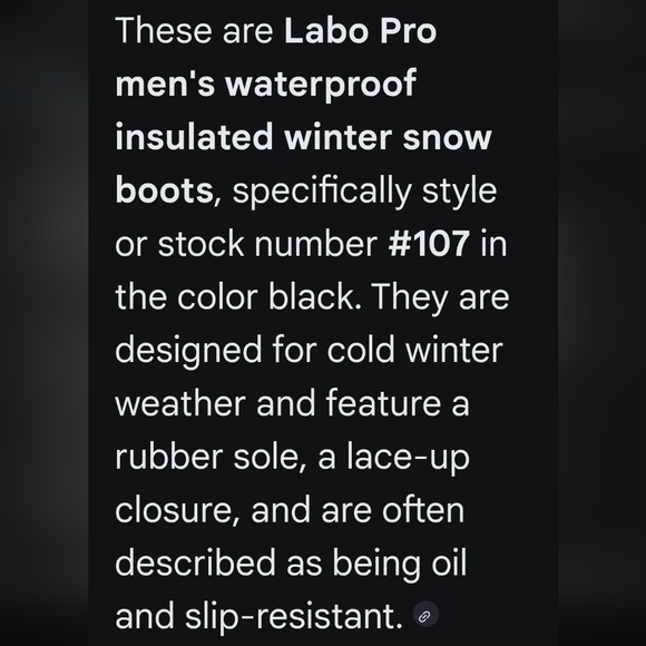 NWT Labo Pro Black Waterproof Boots - Picture 8 of 8